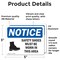 Signmission 3.5 in Height, 5 in Width, Vinyl Decal, Rectangle OS-2PACK-NS-D-35-L-16533 - alternate 4